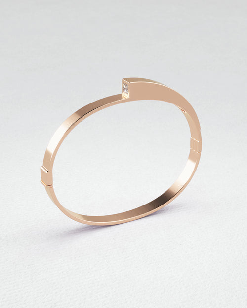 Bracelet en or jaune et Spinel grise