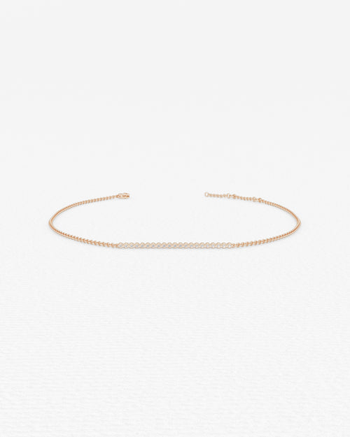 Bracelet en or blanc et diamants