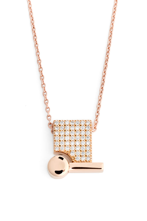 Pendentif en or jaune et diamants