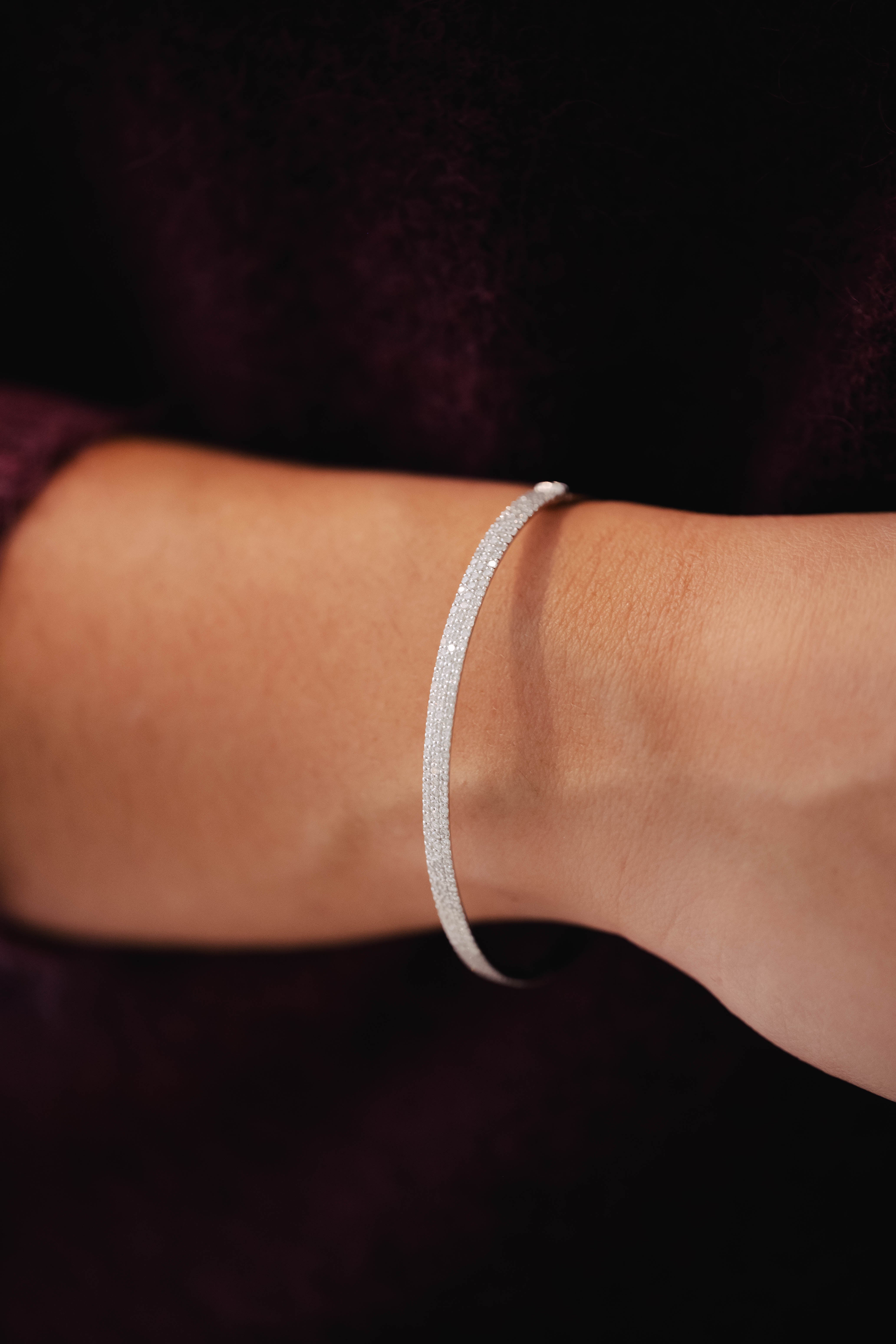 Bracelet en or blanc et diamant – Polomé