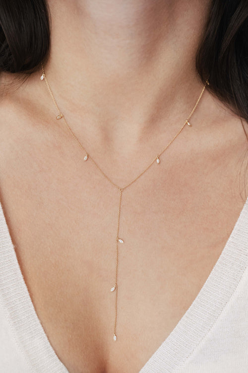 Collier en or jaune et diamants