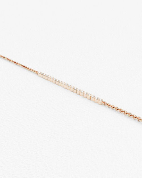 Bracelet en or blanc et diamants