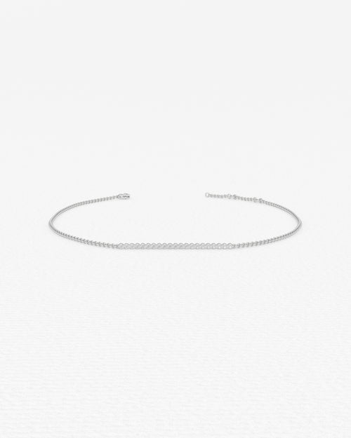 Bracelet en or blanc et diamants
