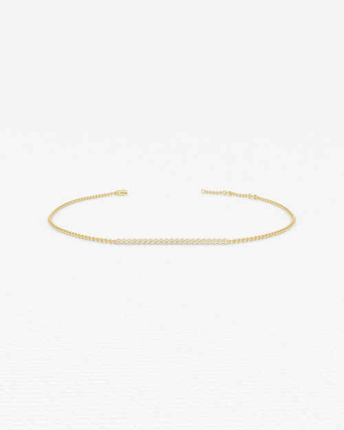 Bracelet en or blanc et diamants