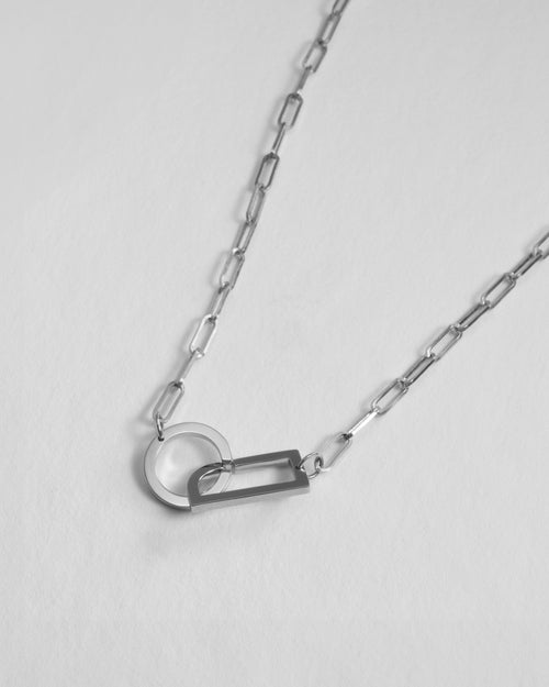 White gold necklace