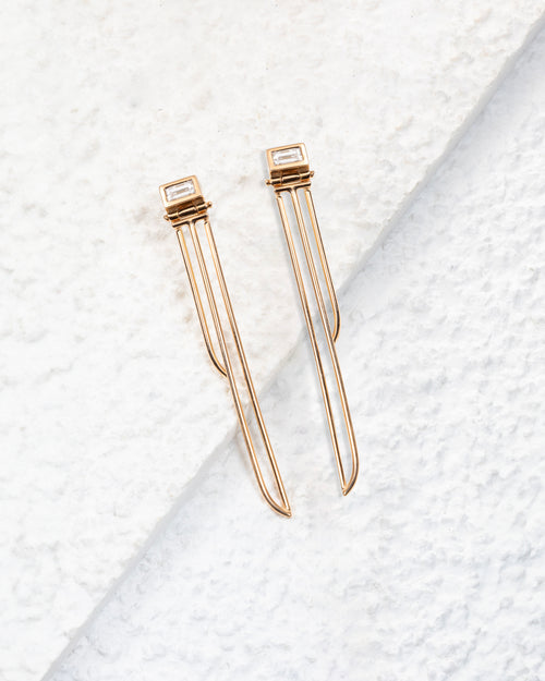 Boucles d'oreilles en or rose