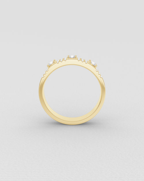 Bague en or blanc et diamants