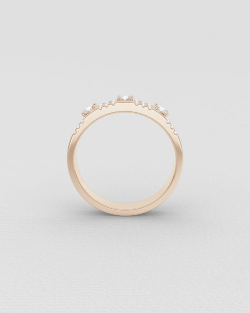 Bague en or blanc et diamants