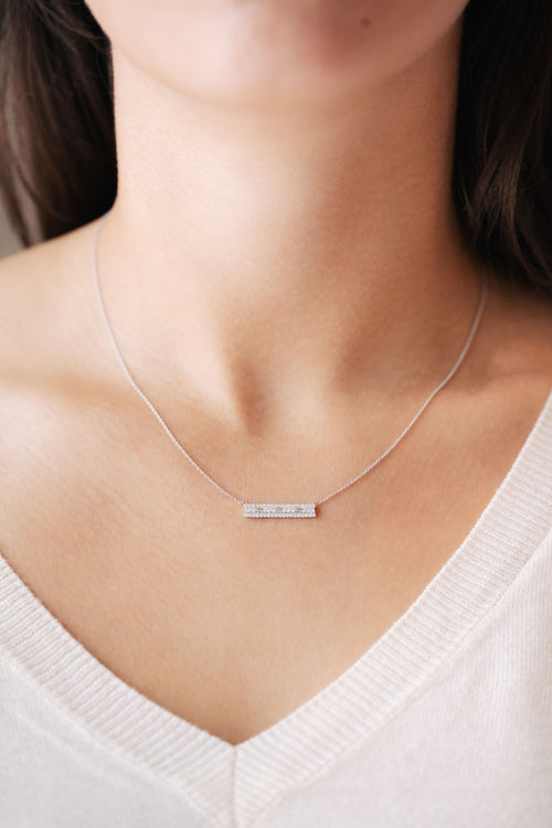 Pendentif en or blanc et diamants