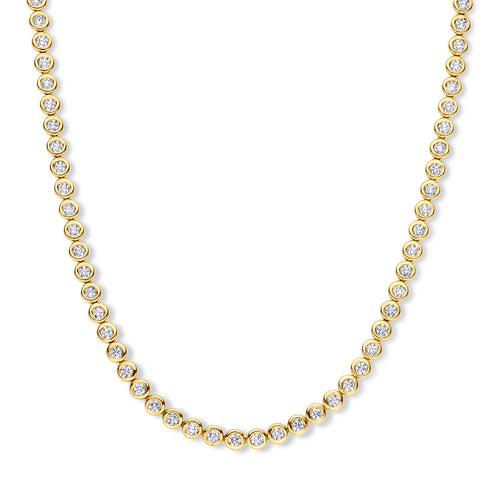 Collier en or jaune et diamants