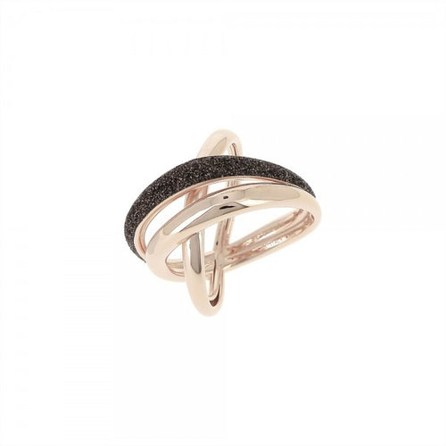 Bague de la marque Pesavento en argent rosé et Polvere
