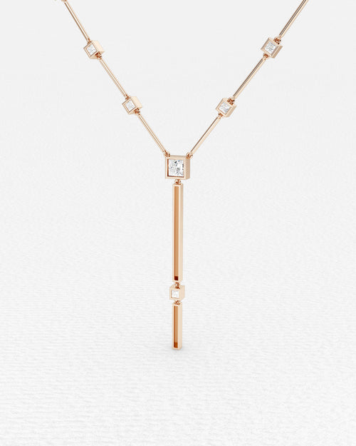 Pendentif en or rose et diamants