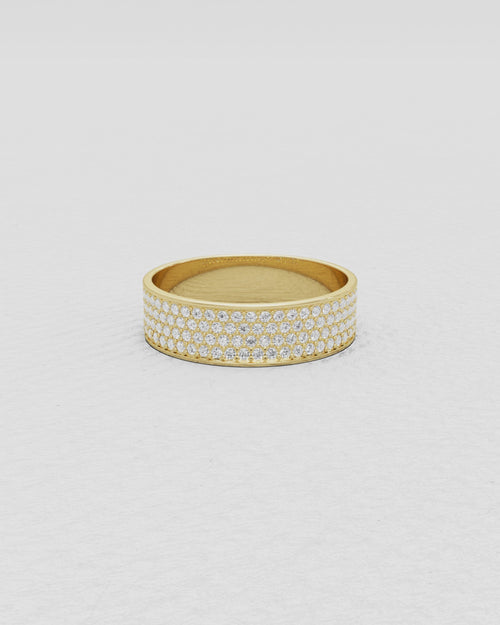 Bague en or blanc et diamants