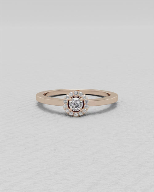 Bague en or jaune et diamants