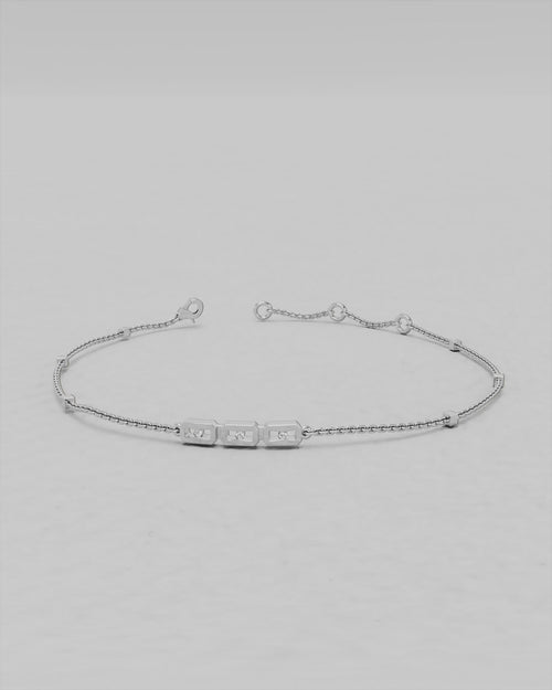 Bracelets en or rose et diamants