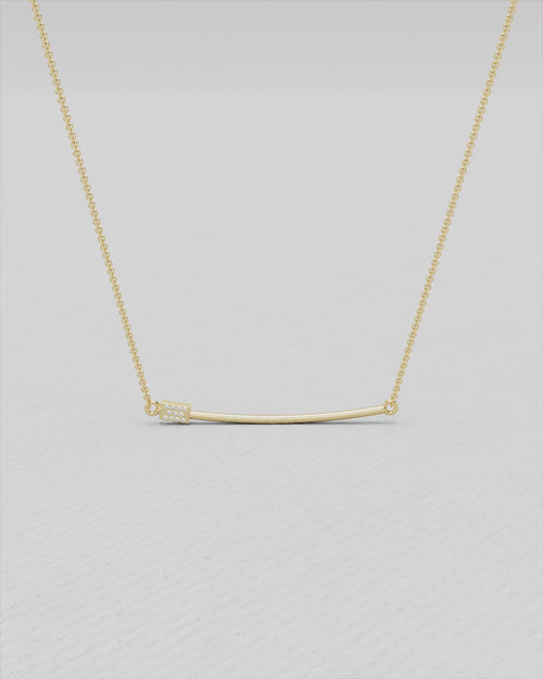 Collier en or jaune et diamants