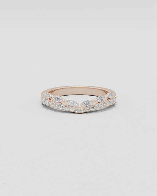 Bague en or blanc et diamants