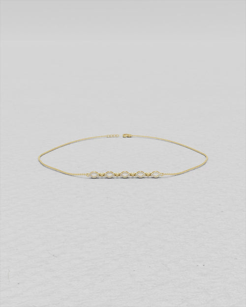Bracelet en or jaune et diamants