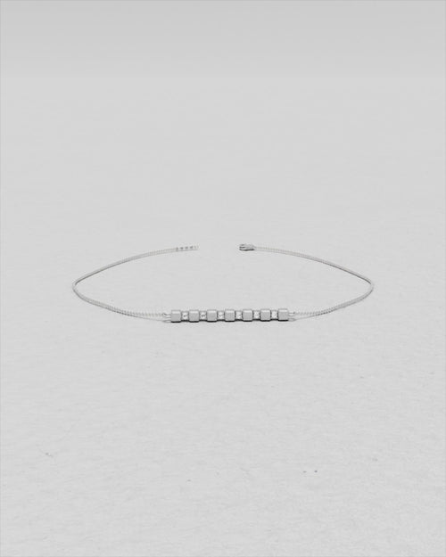 Bracelet en or rose et diamants