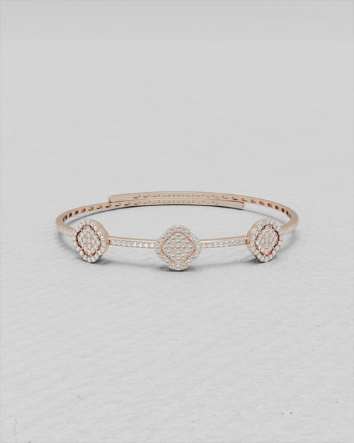 Bracelet en or jaune et diamants