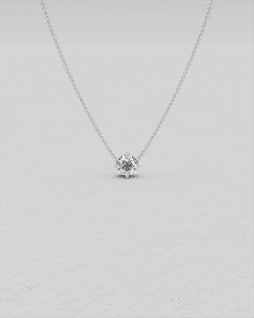 White gold and diamond pendant