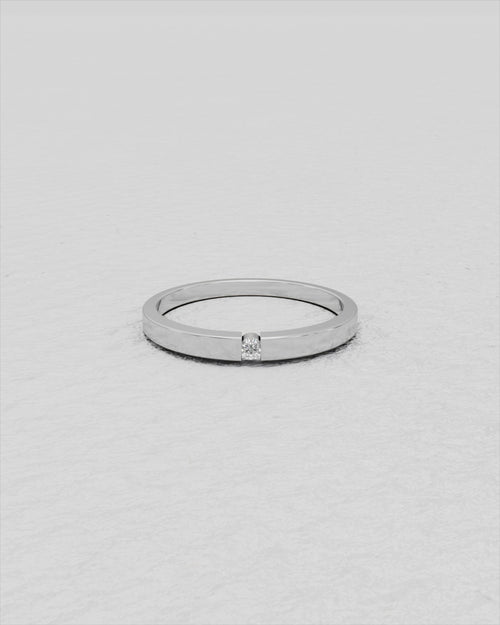 Bague en or rose et diamant