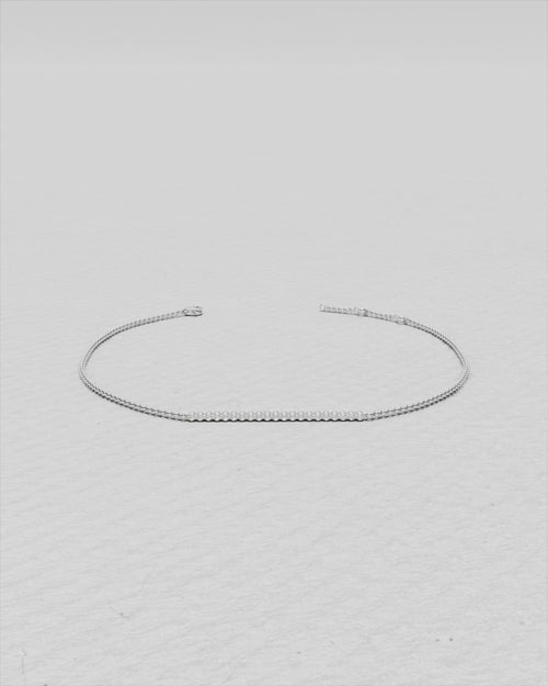 Bracelet en or blanc et diamants