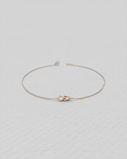 Bracelet en or bicolore et diamants