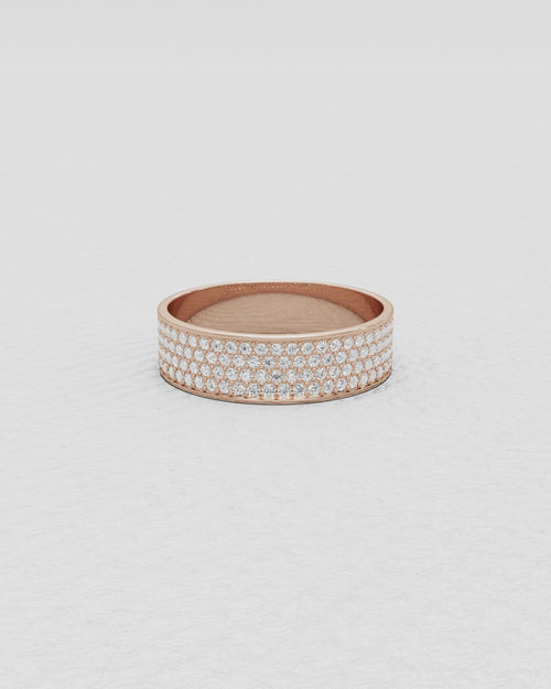 Bague en or blanc et diamants