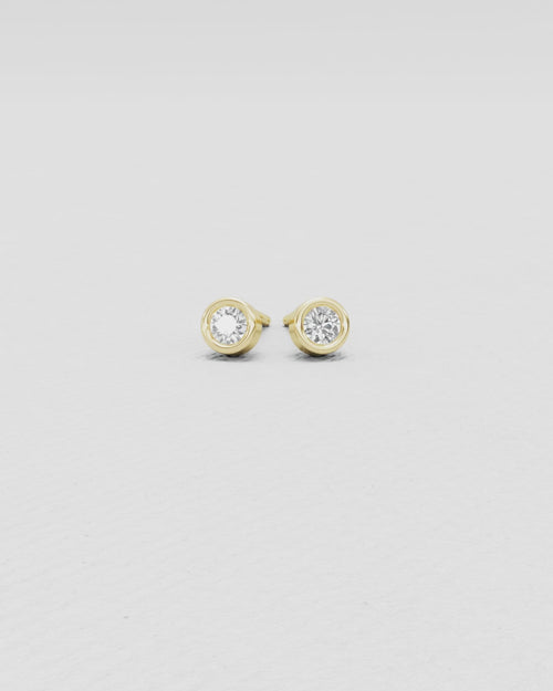 Boucles d'oreilles en or blanc et diamants
