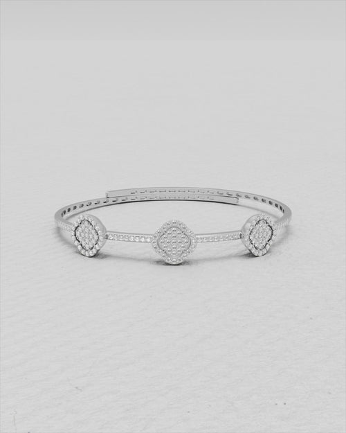Bracelet en or jaune et diamants