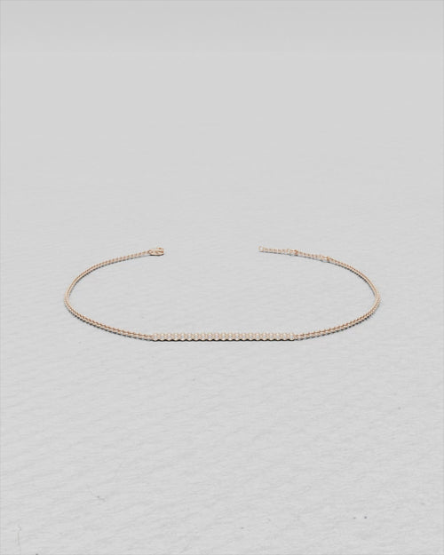 Bracelet en or blanc et diamants